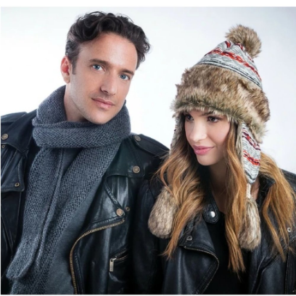 🔥 HM Nepali Merino Smoke Marbled Scarf - Unisex